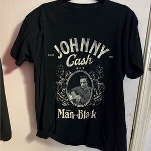 Johnny Cash Graphic Tee in Black
